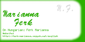 marianna ferk business card